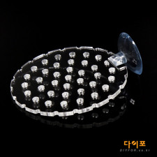 아크릴 모스 활착판 원형 (대) - 선반 카페트 산호 유목 스텐드 거치대 수족관 수조 어항 절단 새우